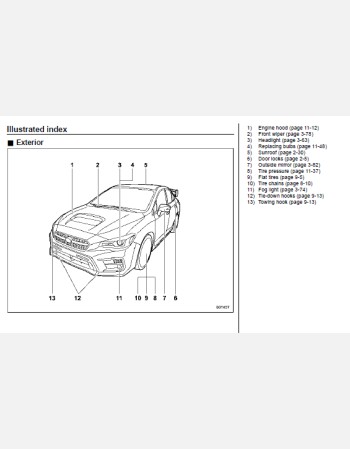 subaru wrx 2018 owners manual rhd and lhd
